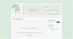 Desktop Screenshot of eclaireart.com