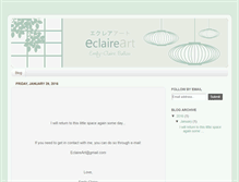 Tablet Screenshot of eclaireart.com